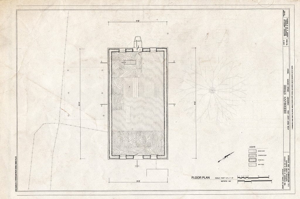 Blueprint Floor Plan - Heermann Store, 4308 West Loop 1604, Somerset, Bexar County, TX