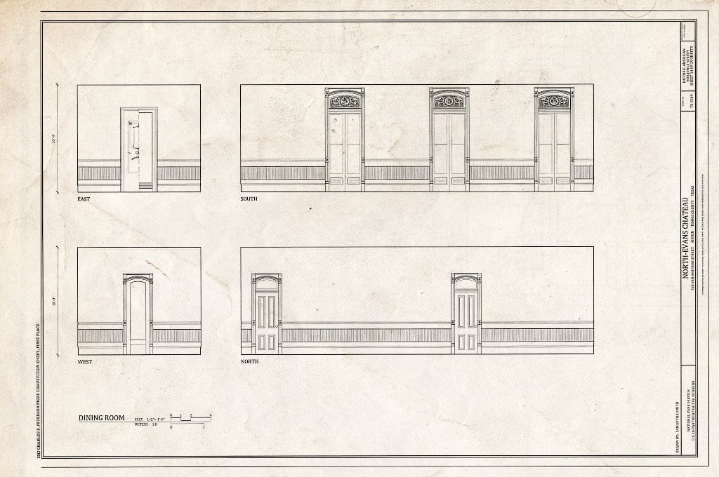 Blueprint Dining Room - North-Evans Chateau, 708 San Antonio Street, Austin, Travis County, TX