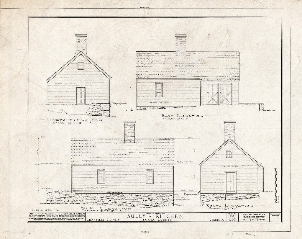 Blueprint 17. Kitchen: elevations - Sully, 3650 Historic Sully Way, Chantilly, Fairfax County, VA