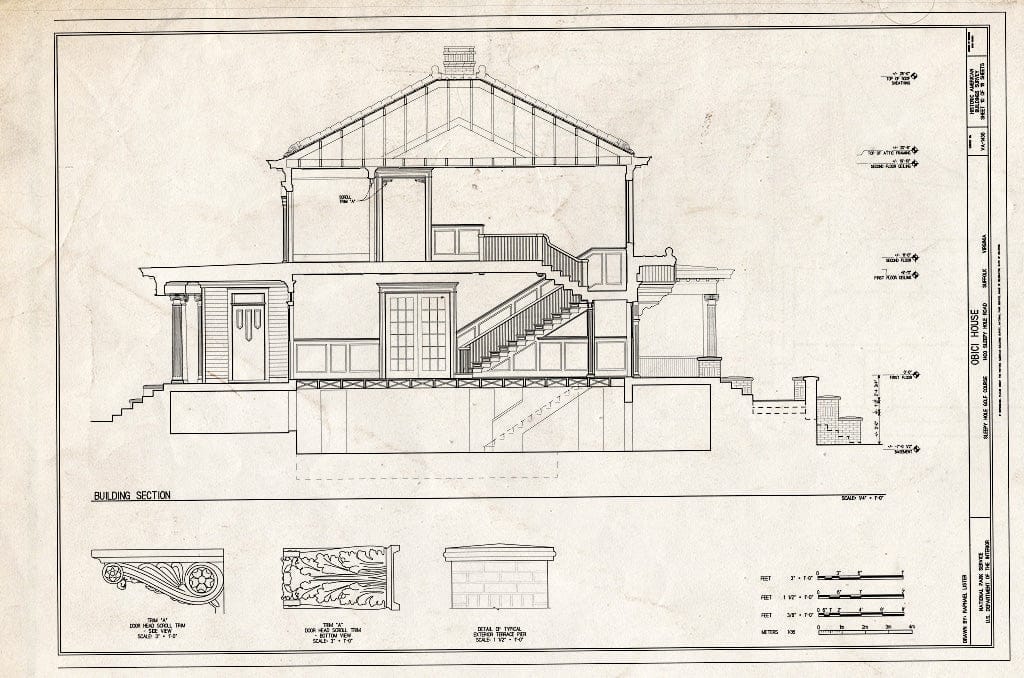 Blueprint Building Section - Obici House, 1400 Sleepy Hole Road, Suffolk, Suffolk, VA