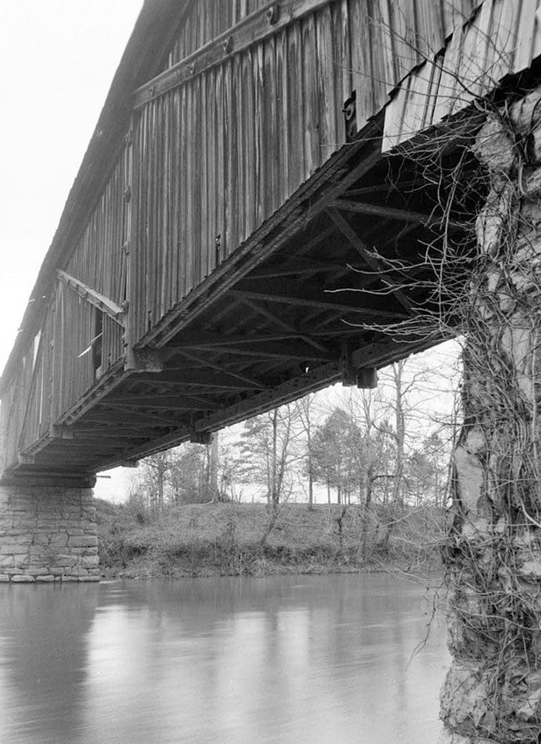 Historic Photo : Covered Bridge, Spanning Choccolocco Creek , Old Eastaboga, Talladega County, AL 4 Photograph