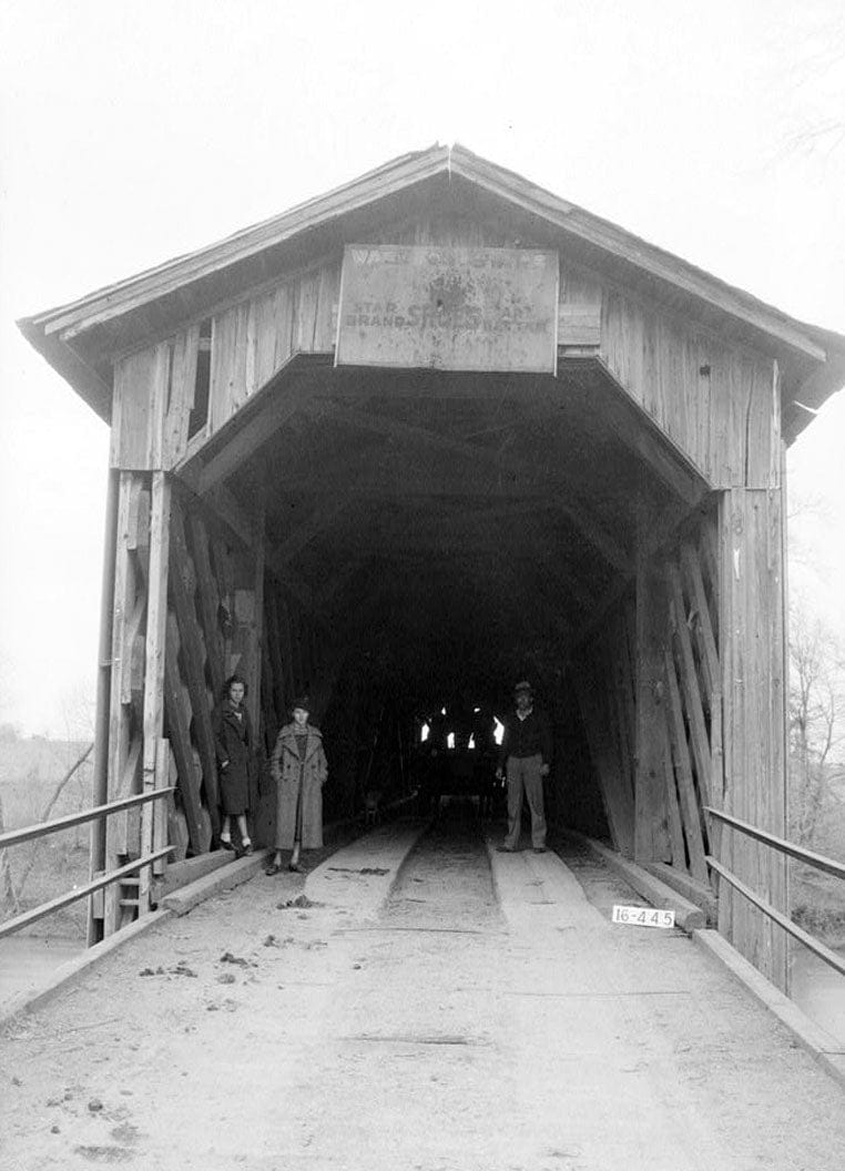 Historic Photo : Covered Bridge, Spanning Choccolocco Creek , Old Eastaboga, Talladega County, AL 5 Photograph