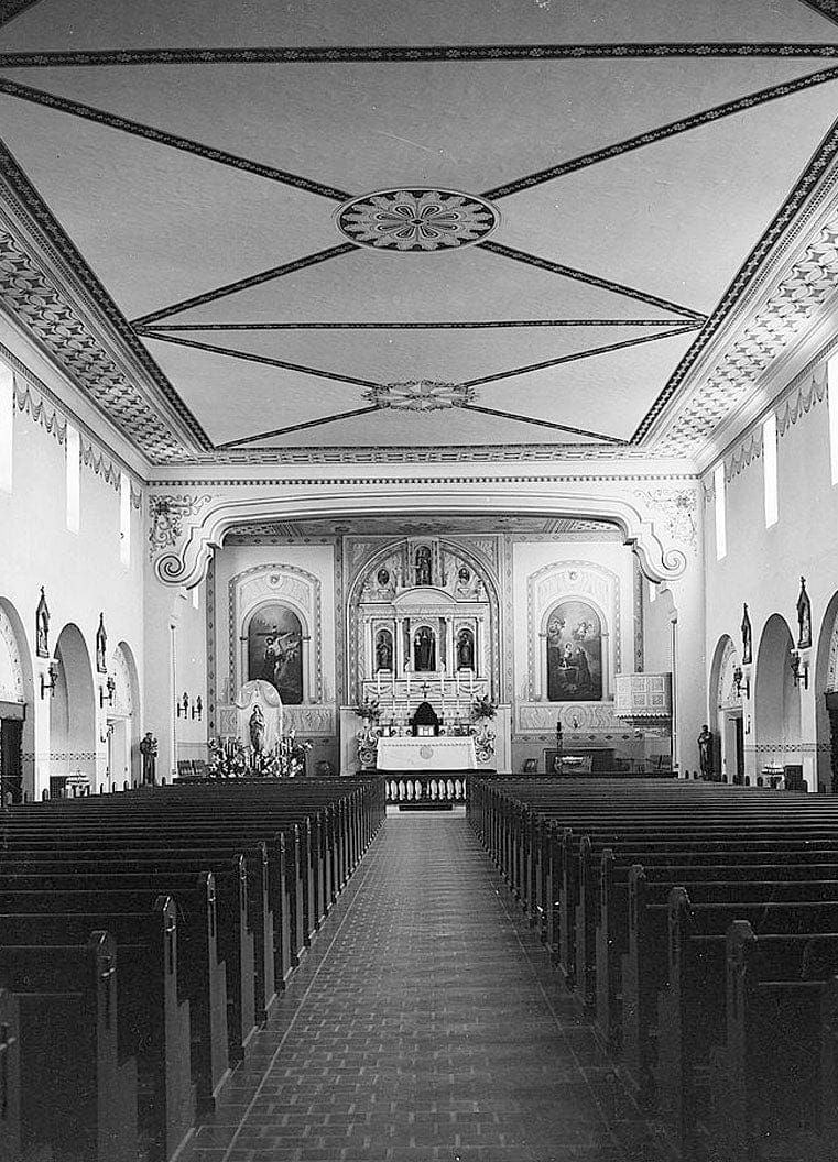 Historic Photo : Mission Santa Clara de Asis, Franklin & Grant Streets, Santa Clara, Santa Clara County, CA 2 Photograph