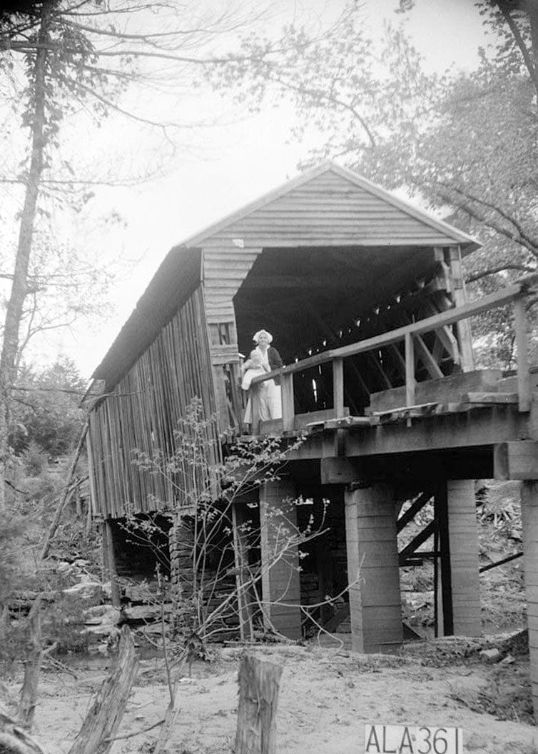 Historic Photo : Cripple Deer Creek Covered Bridge, Allsboro, Colbert County, AL 3 Photograph