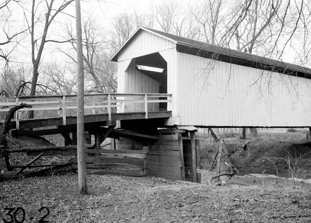 Historic Photo : Covered Bridge, Carlisle, Warren County, IA 1 Photograph