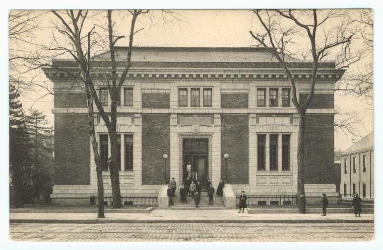 Art Print : Brooklyn Public Library, Brooklyn, N. Y, 1910 - Vintage Wall Art