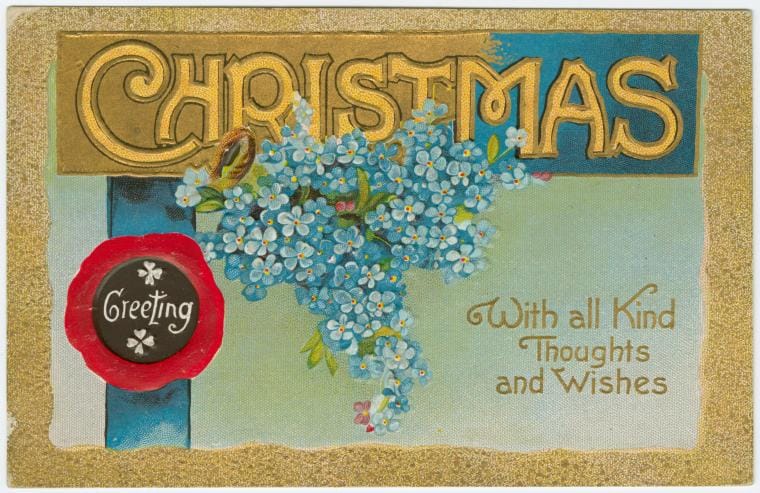 Art Print : Christmas, 1910 - Vintage Wall Art