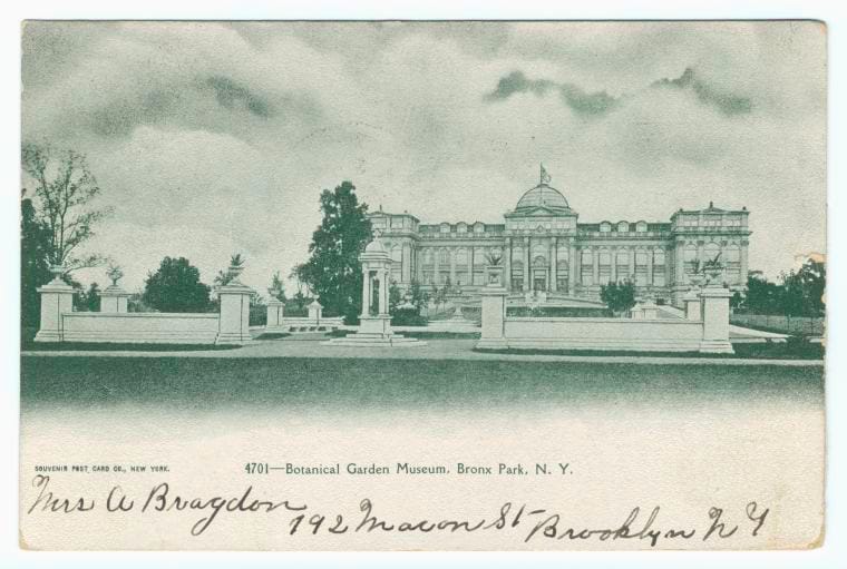 Art Print : Botanical Garden Museum, Bronx Park, N. Y, 1905 - Vintage Wall Art