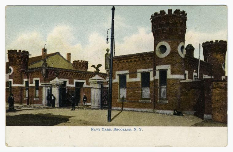 Art Print : Navy Yard, Brooklyn, N. Y, 1901 - Vintage Wall Art