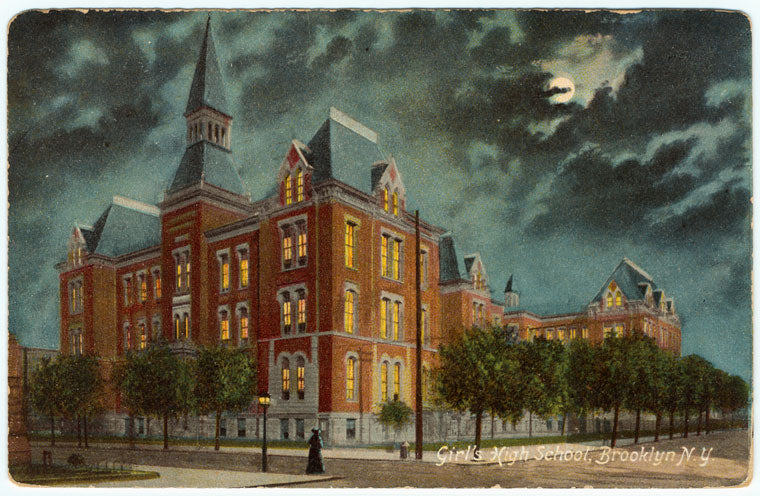 Art Print : Girl's High School, Brooklyn, N.Y, 1907 - Vintage Wall Art