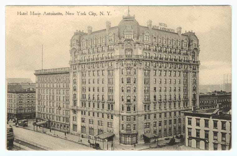 Art Print : Hotel Marie Antoinette, New York City, N. Y, 1904 - Vintage Wall Art