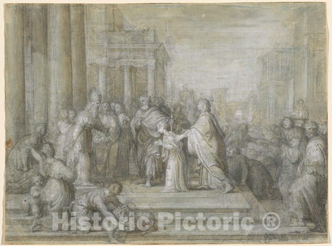 Art Print : Antonio Cavallucci, The Presentation of The Virgin in The Temple, c.1793 - Vintage Wall Art