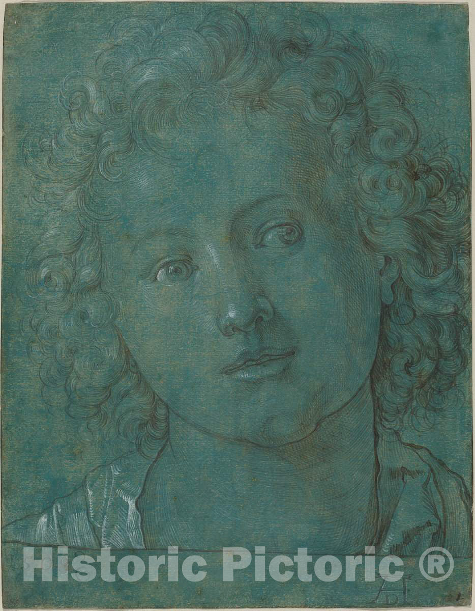 Art Print : Albrecht DÃ¼rer, Head of a Boy, 16th Century - Vintage Wall Art