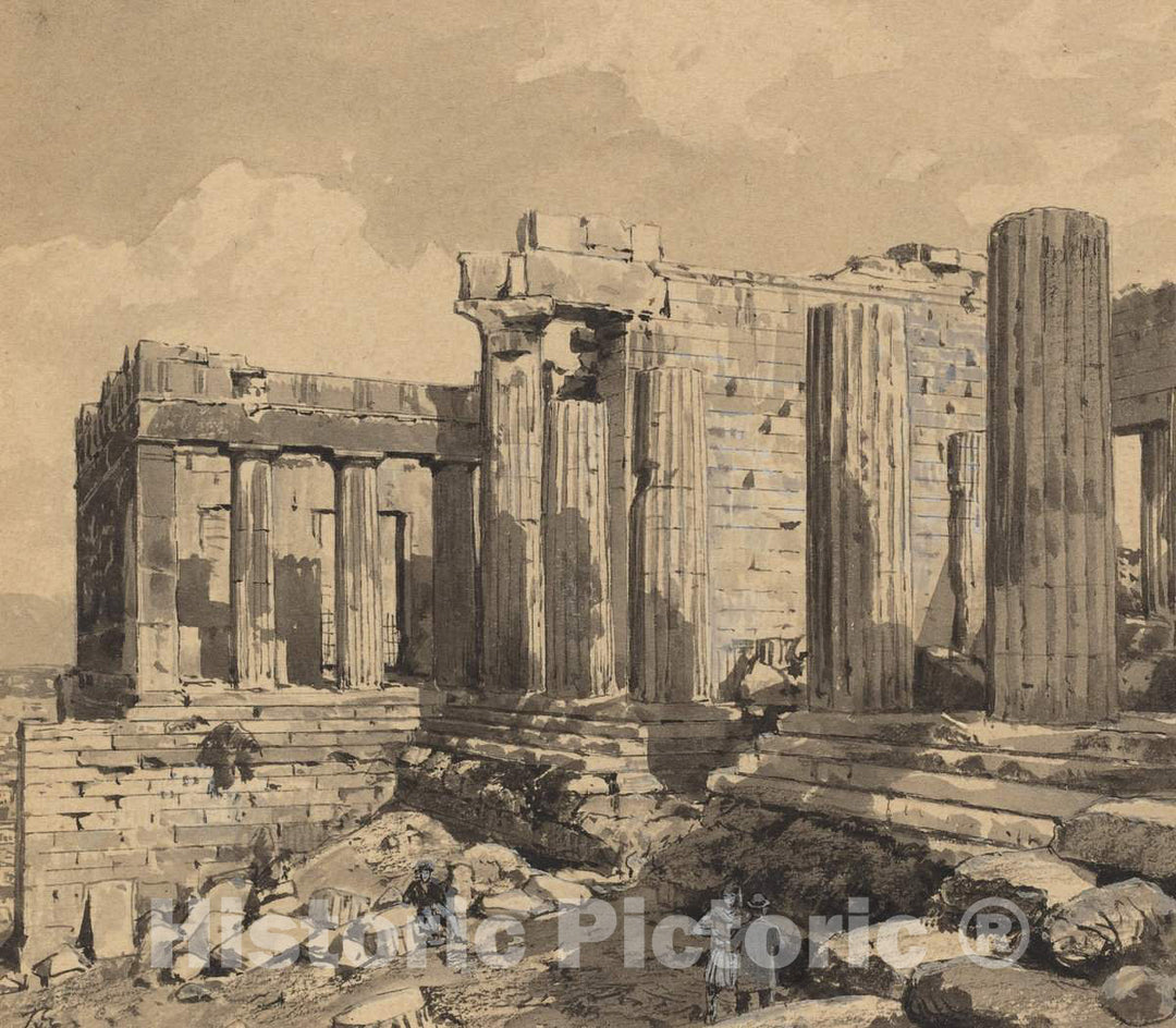 Art Print : Themistocles von Eckenbrecher, Propylaeum, 1890 - Vintage Wall Art