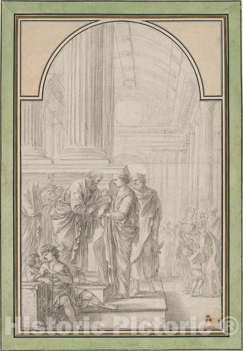 Art Print : Laurent de La Hyre, The Presentation in The Temple, c. 1648 - Vintage Wall Art