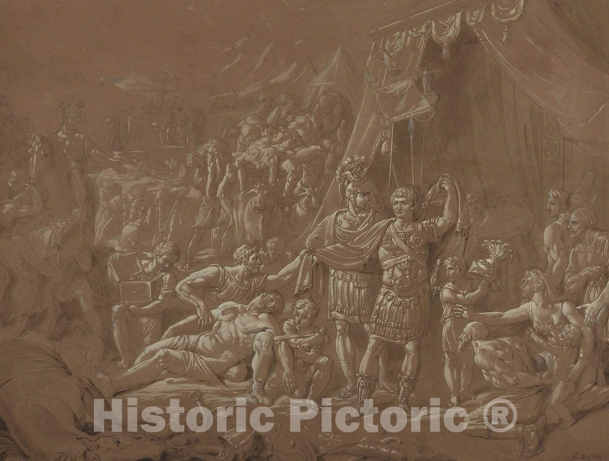 Art Print : Conrad Metz, A Scene from The Life of Trajan, 1817 - Vintage Wall Art