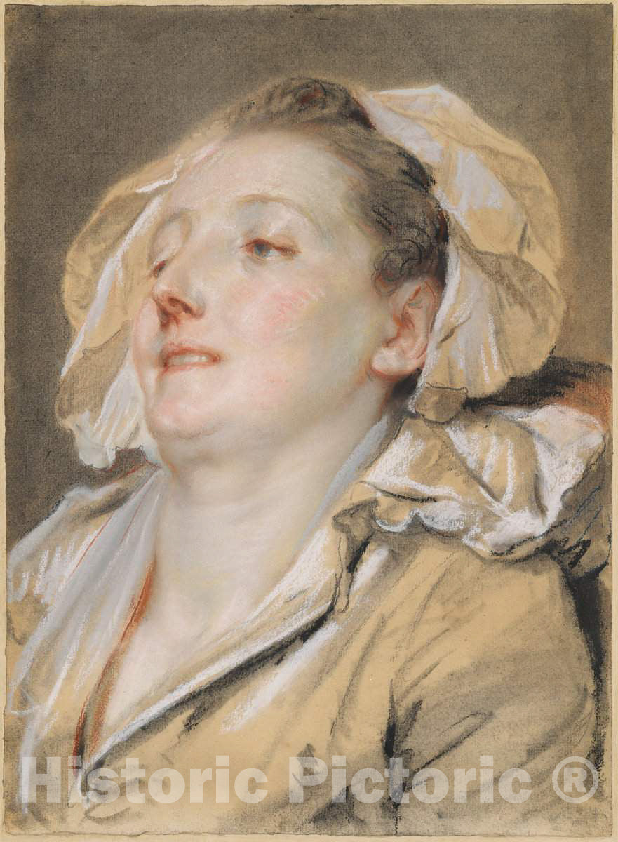 Art Print : Baptiste Greuze, The Well-Loved Mother, 1765 - Vintage Wall Art