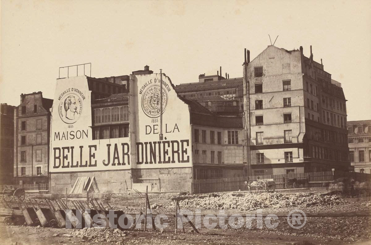 Art Print : Maison de la Belle JardiniÃ¨re, 1866 or 1867 - Vintage Wall Art