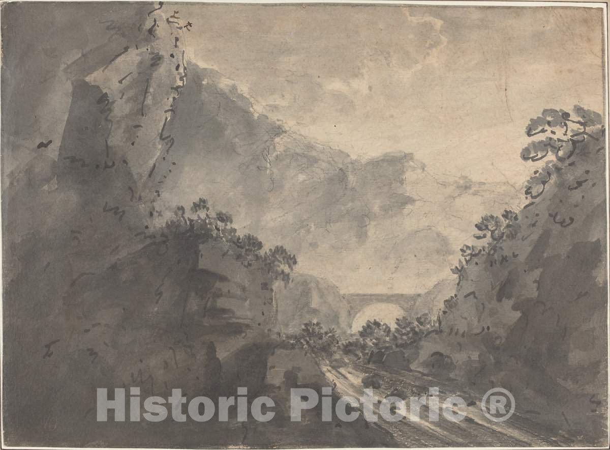 Art Print : William Gilpin, A Picturesque Landscape - Vintage Wall Art