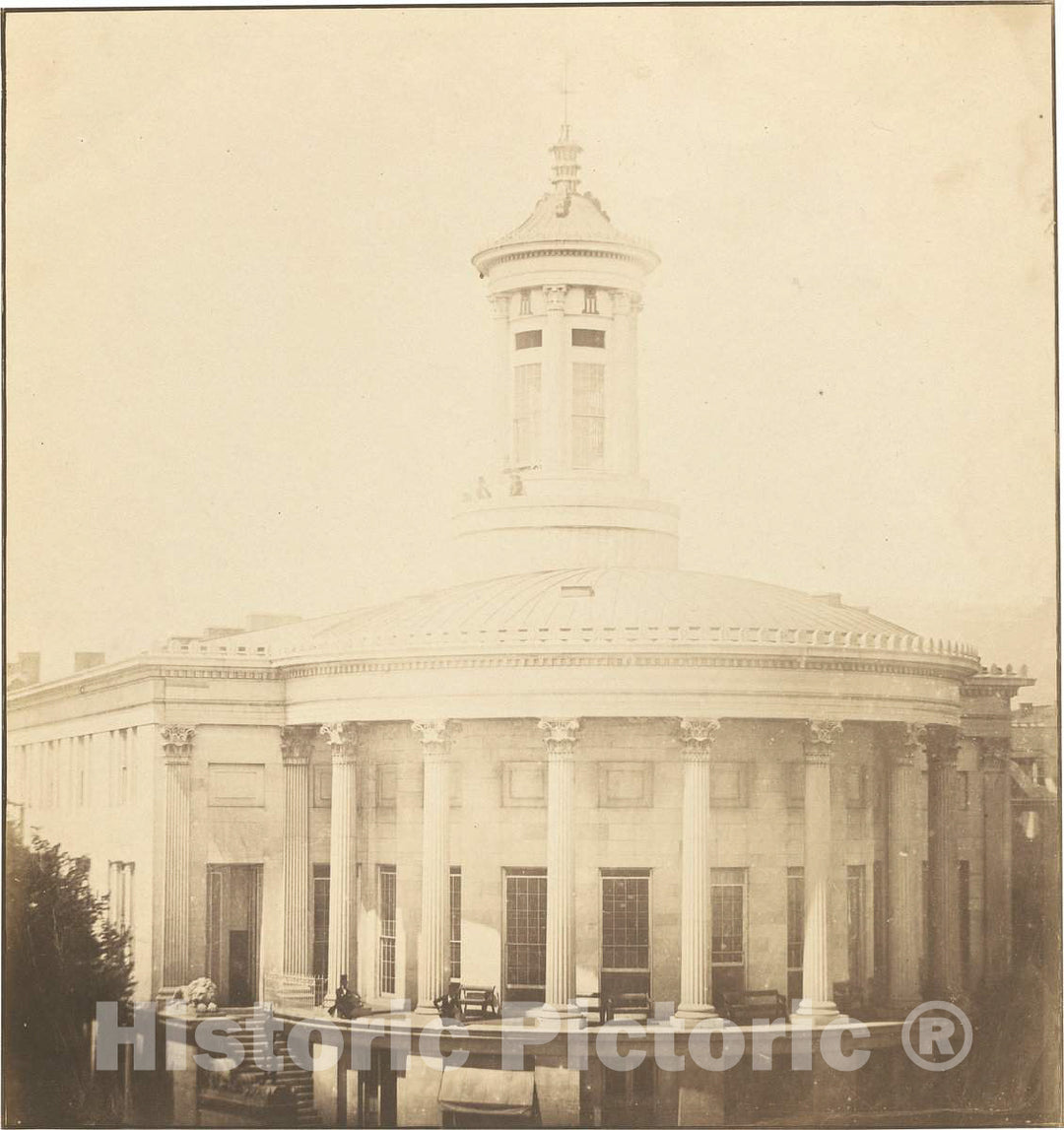 Art Print : Frederick and Langenheim, Merchant's Exchange, Philadelphia, August 16, 1849 - Vintage Wall Art