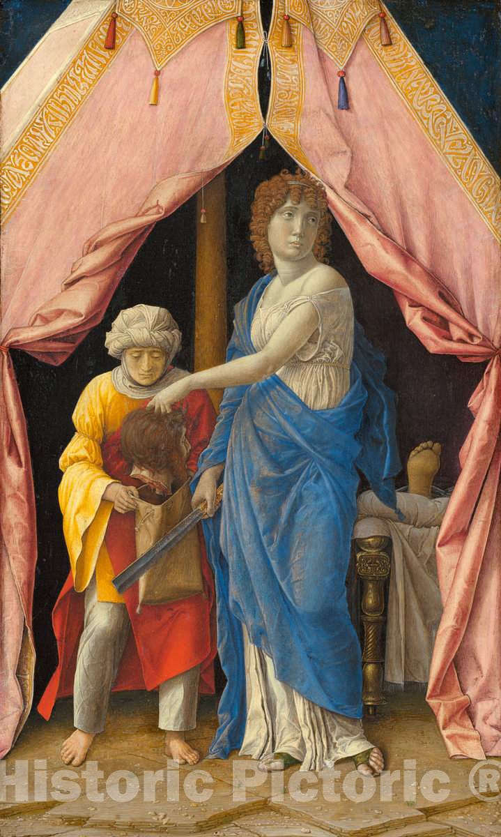 Art Print : Giulio Campagnola, Judith with The Head of Holofernes, c.1498 - Vintage Wall Art