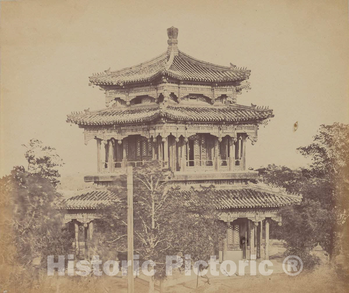 Art Print : Felice Beato, The Great Imperial Palace Yuen Min Yuen, Pekin, Before The Burning, October 18, 1860, 1860 - Vintage Wall Art