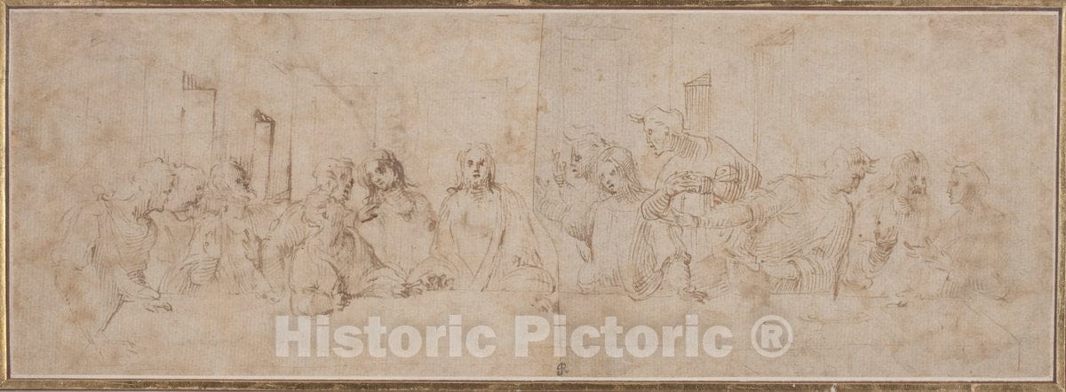 Art Print : Tamagni, After Leonardo da Vinci, The Last Supper, c. 1515 - Vintage Wall Art