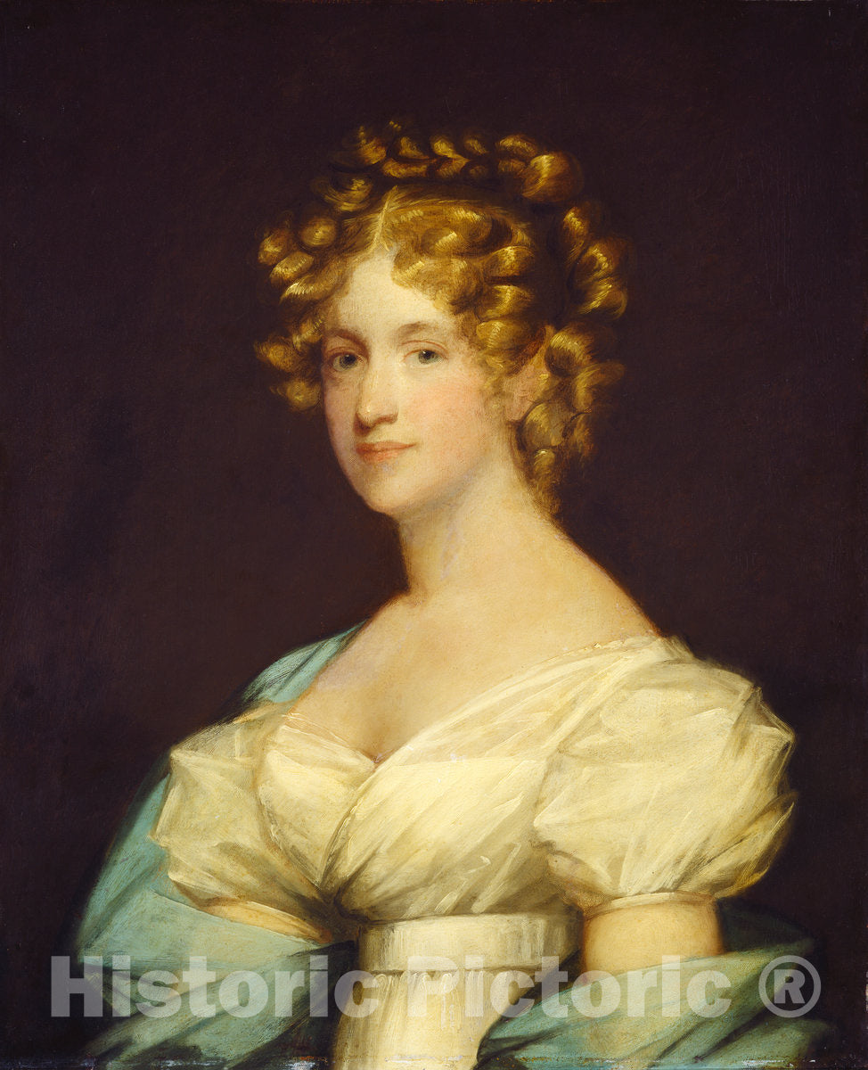 Art Print : Gilbert Stuart, Charlotte Morton Dexter (Mrs. Andrew Dexter), c.1808 - Vintage Wall Art