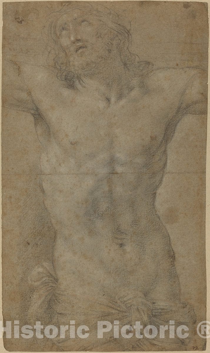 Art Print : Guido Reni, Torso of Christ on The Cross, c. 1616 - Vintage Wall Art