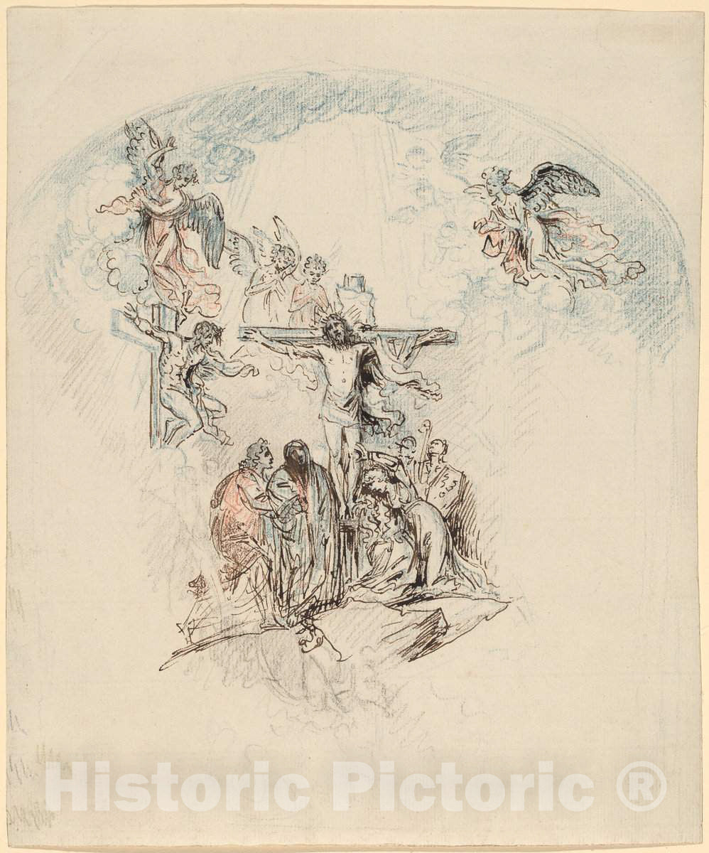 Art Print : Benjamin West, The Crucifixion, c.1797 - Vintage Wall Art