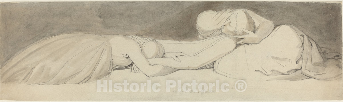 Art Print : John Flaxman, Comfort The Afflicted, c. 1790 - Vintage Wall Art