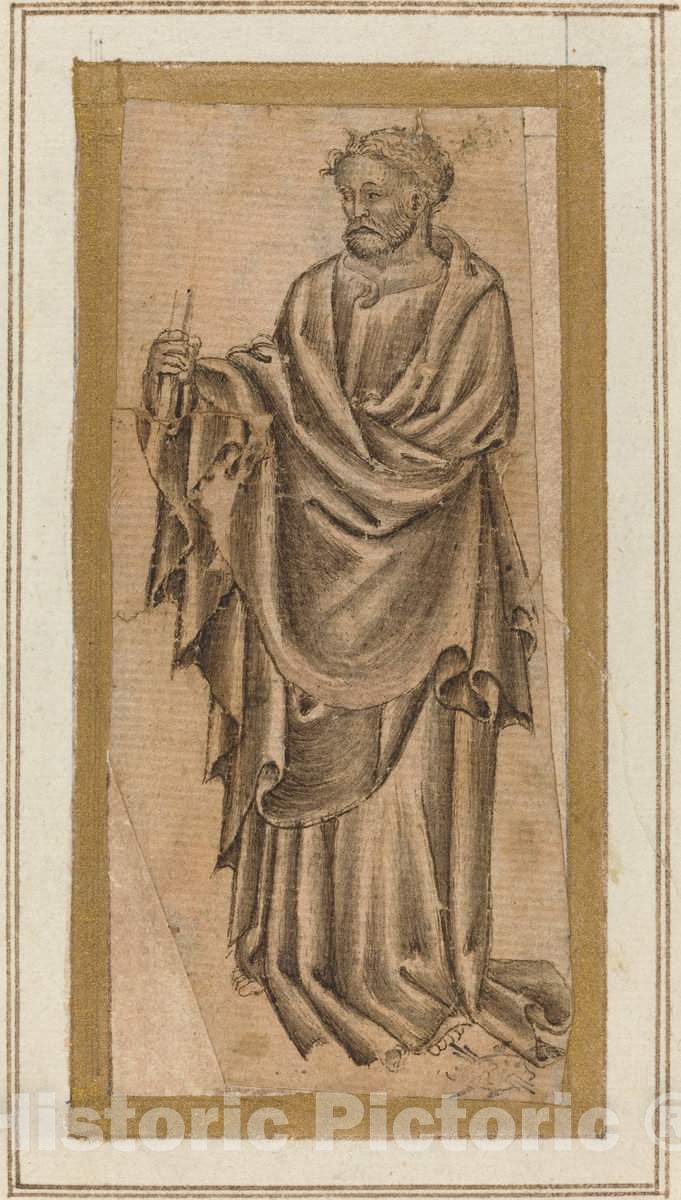 Art Print : Standing Apostle, c. 1400 - Vintage Wall Art