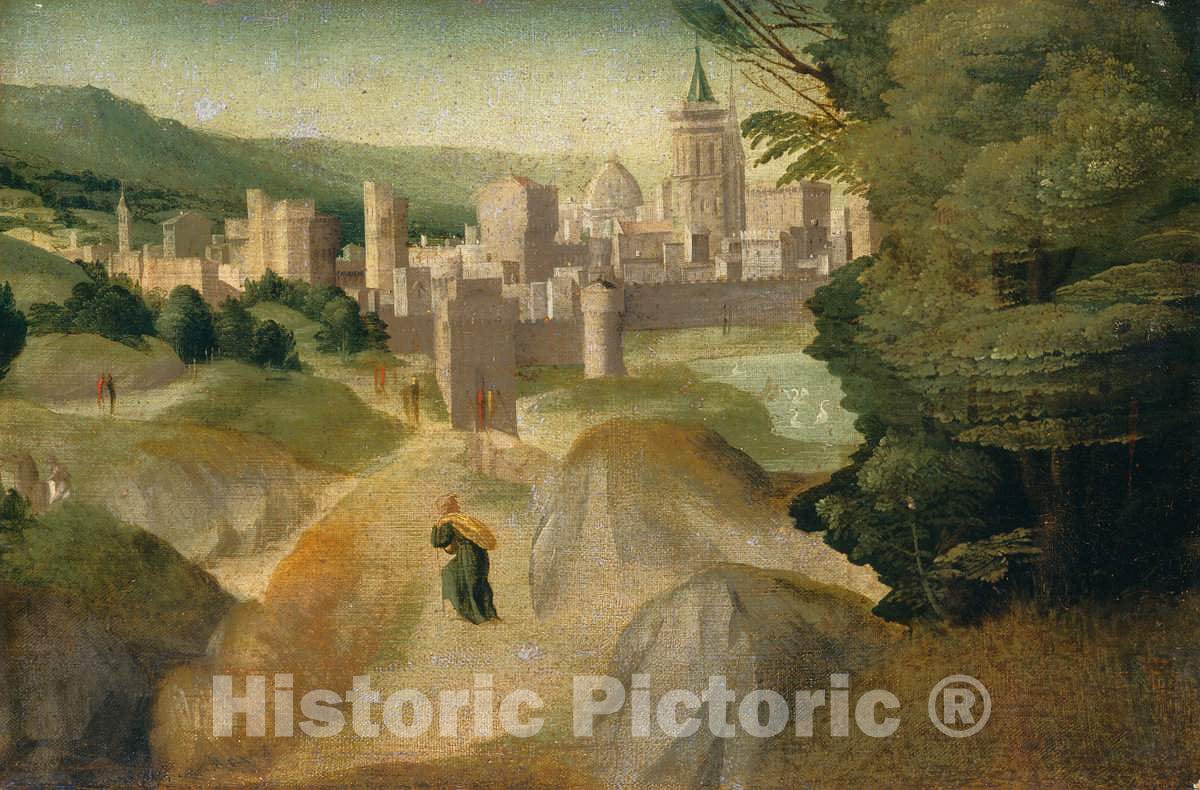 Art Print : Larciani, Scenes from a Legend, c.1518 - Vintage Wall Art