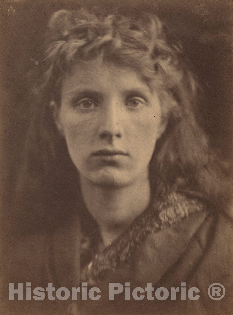 Art Print : Julia Margaret Cameron, The Mountain Nymph, Sweet Liberty, June 1866 - Vintage Wall Art