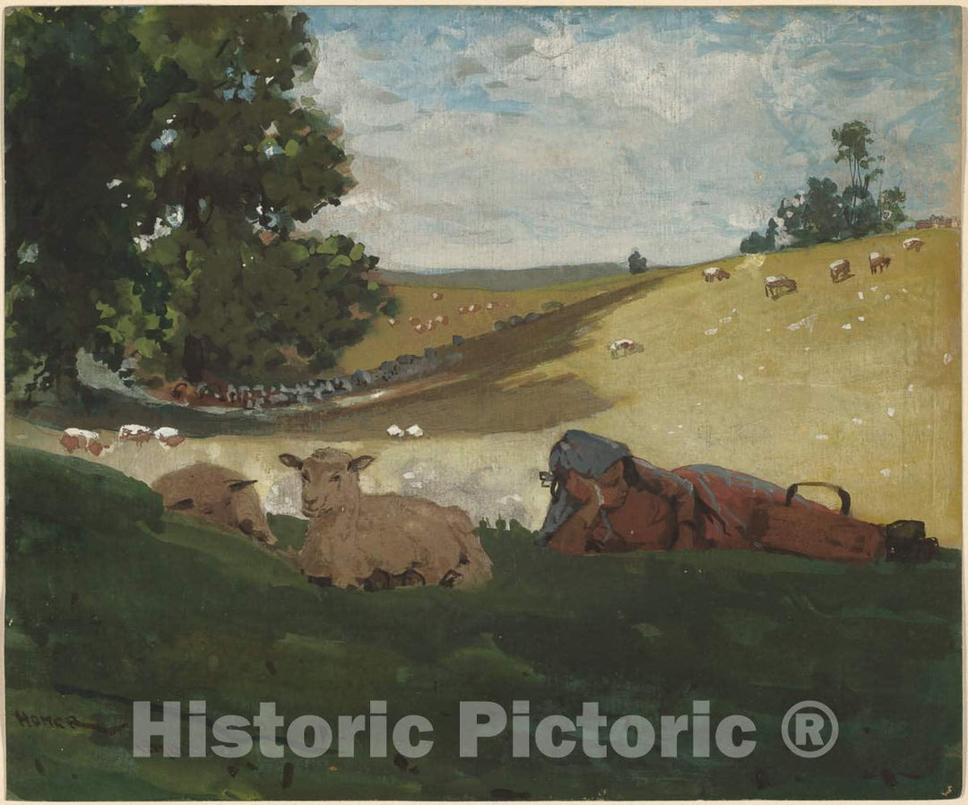 Art Print : Winslow Homer, Warm Afternoon, 1878 - Vintage Wall Art