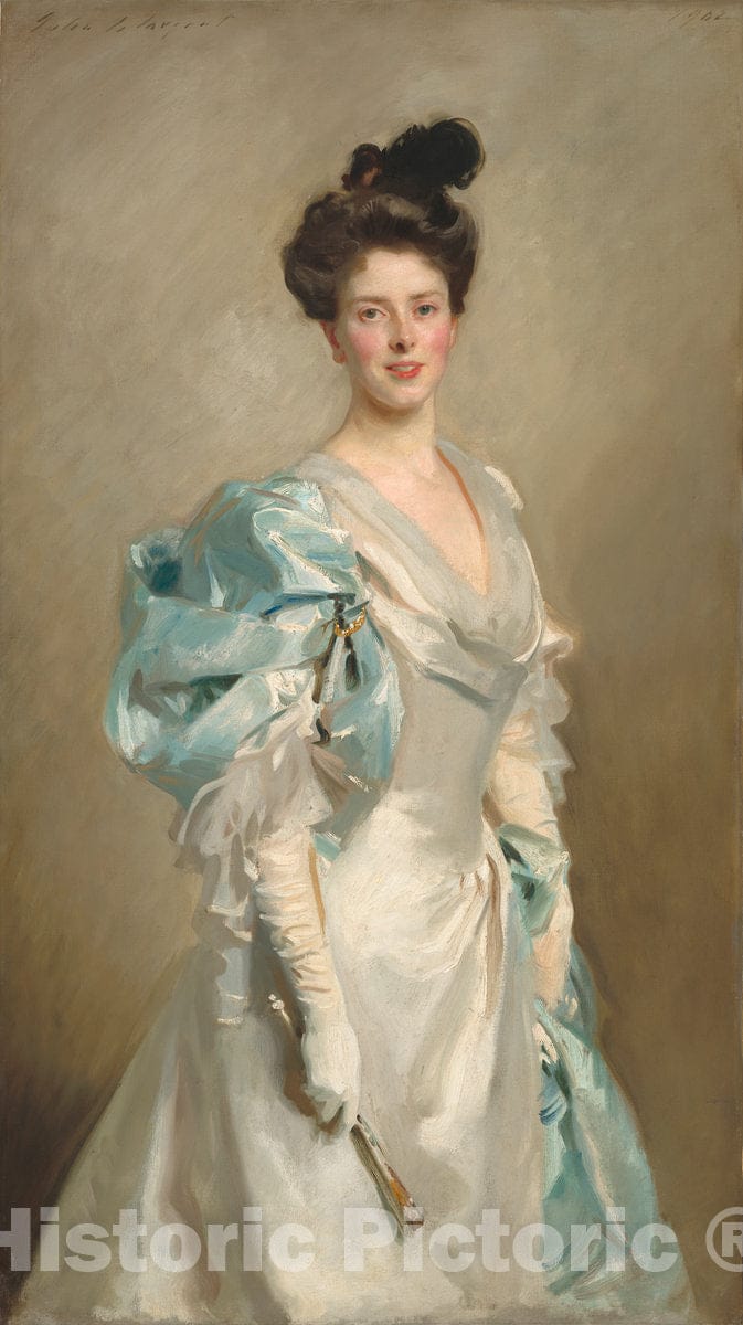 Art Print : John Singer Sargent, Mary Crowninshield Endicott Chamberlain (Mrs. Joseph Chamberlain), 1902 - Vintage Wall Art