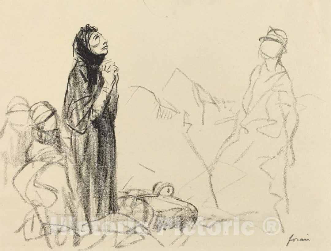 Art Print : Louis Forain, During The Armistice, c.1917 - Vintage Wall Art