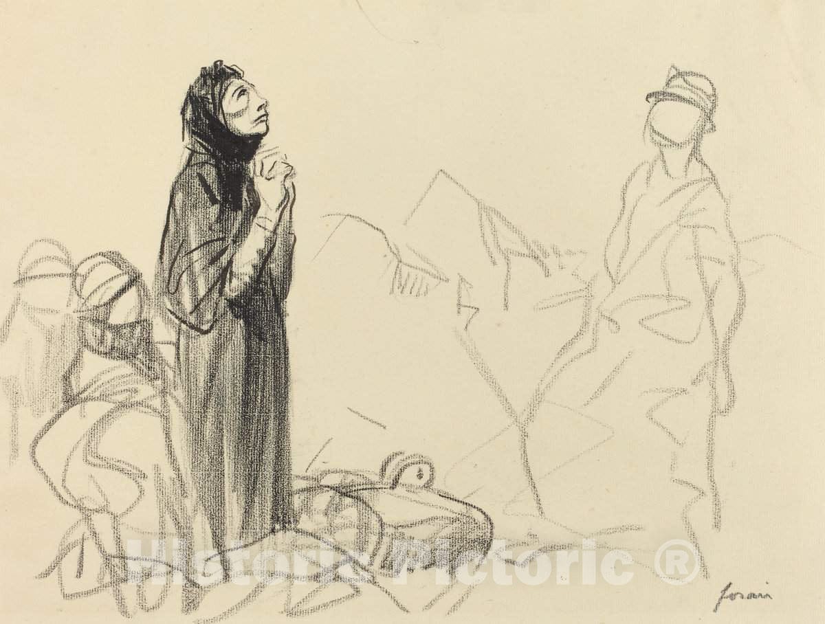 Art Print : Louis Forain, During The Armistice, c.1917 - Vintage Wall Art