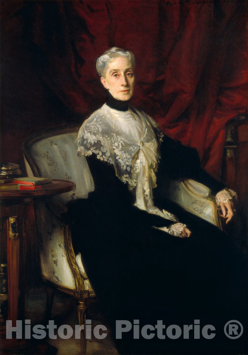 Art Print : John Singer Sargent, Ellen Peabody Endicott (Mrs. William Crowninshield Endicott), 1901 - Vintage Wall Art