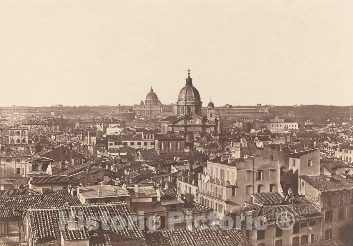 Art Print : Anderson, View of Rome, c. 1855 - Vintage Wall Art