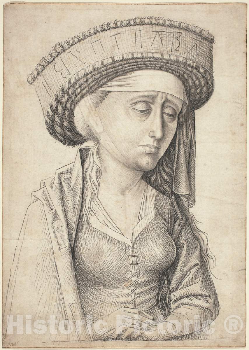 Art Print : A Sibyl, c. 1470 - Vintage Wall Art