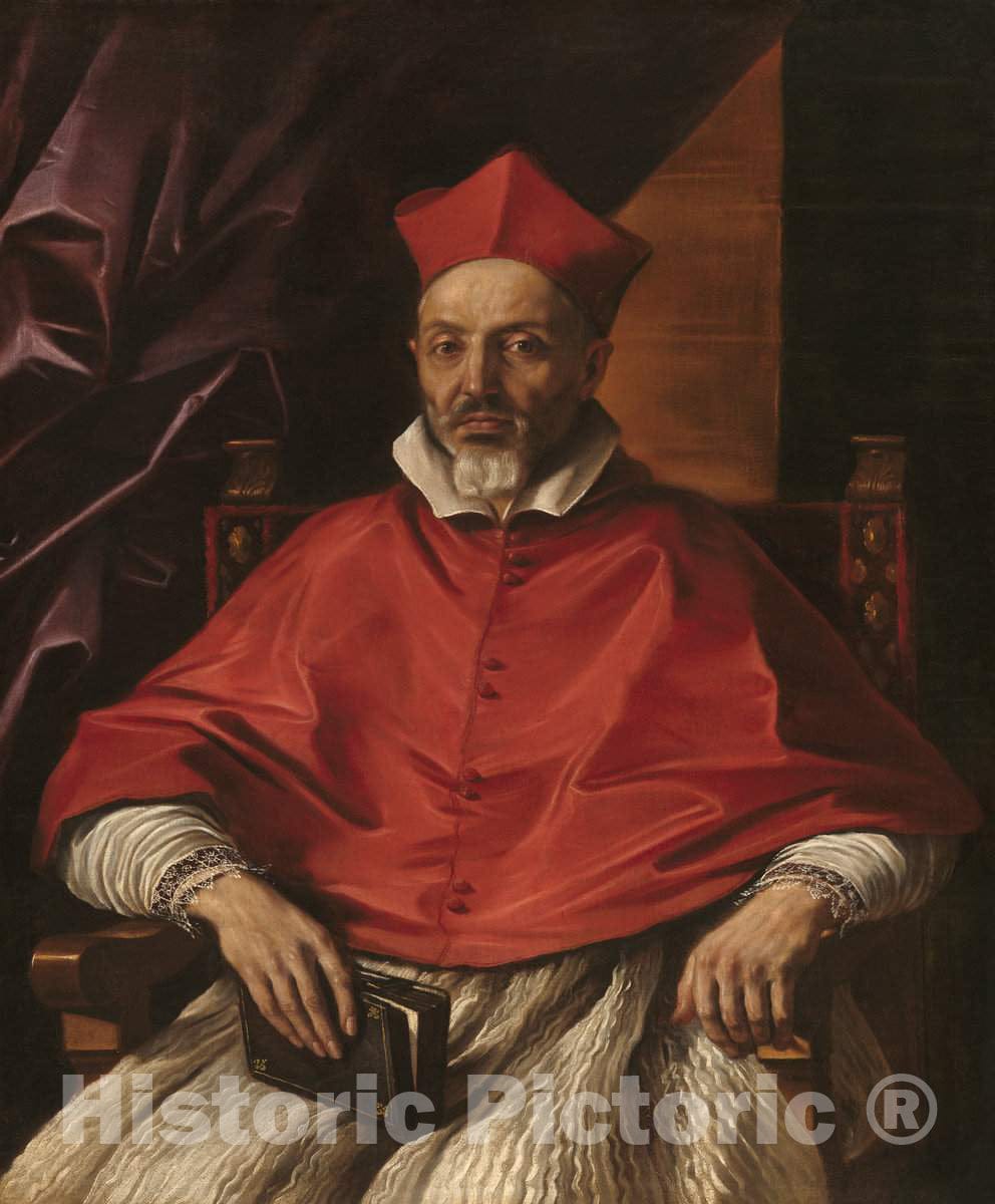 Art Print : Giovanni Francesco Barbieri, Cardinal Francesco Cennini, 1625 - Vintage Wall Art