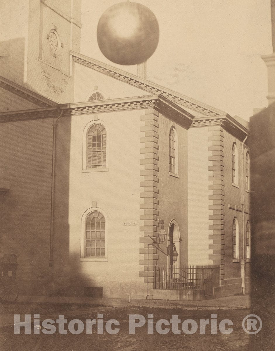 Art Print : Josiah Johnson Hawes, Brattle Square Church, 1850s - Vintage Wall Art