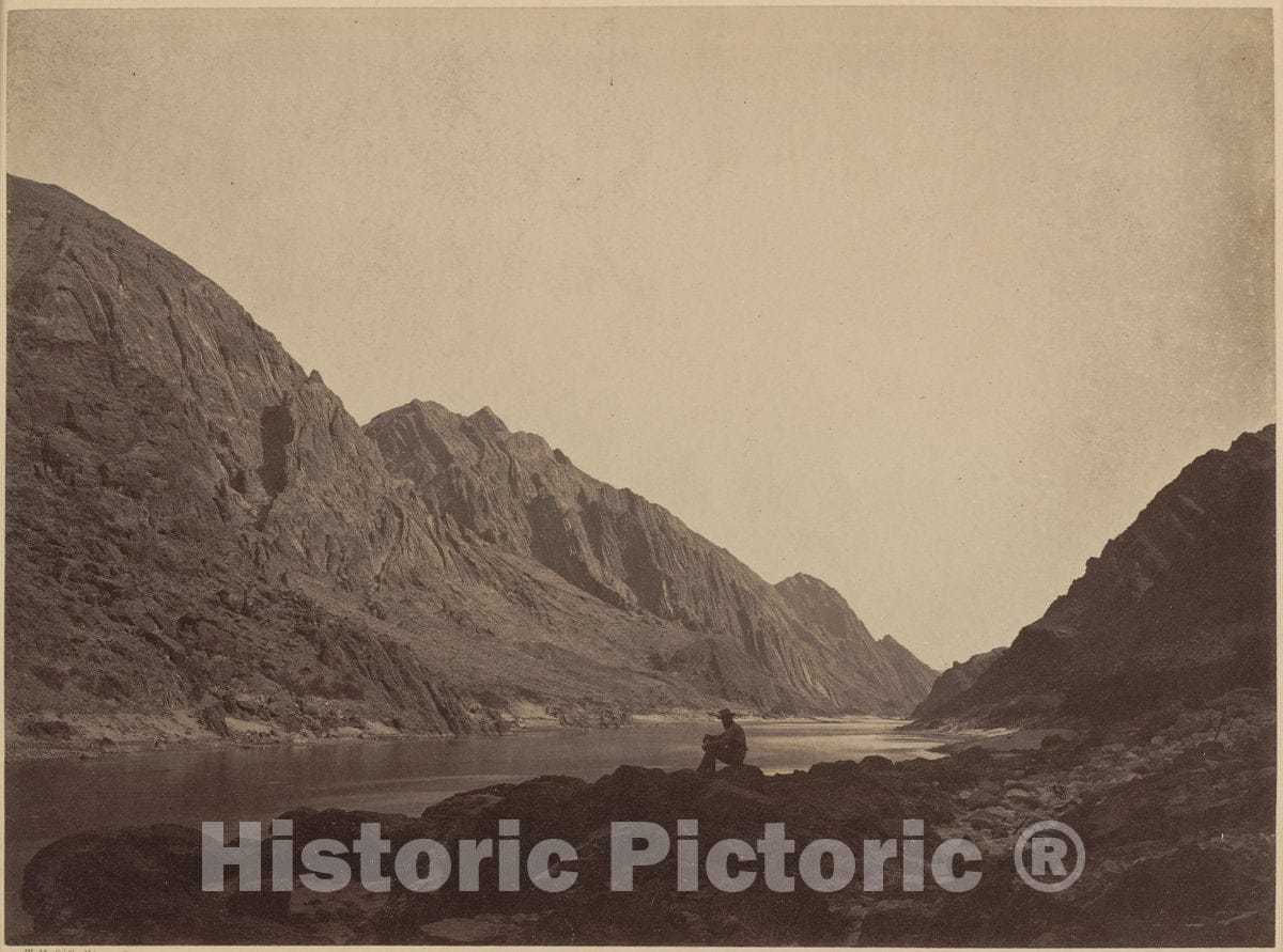 Art Print : Timothy H. O'sullivan, Iceberg Canyon, Colorado River, Looking Above, 1871 - Vintage Wall Art