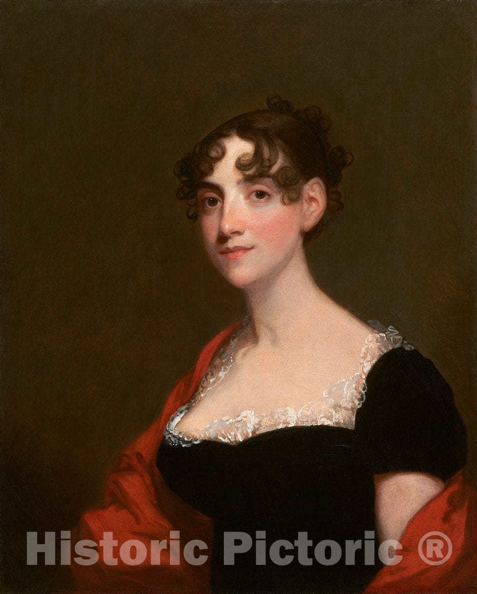 Art Print : Gilbert Stuart, Ann Calvert Stuart Robinson (Mrs. William Robinson), c. 1804 - Vintage Wall Art