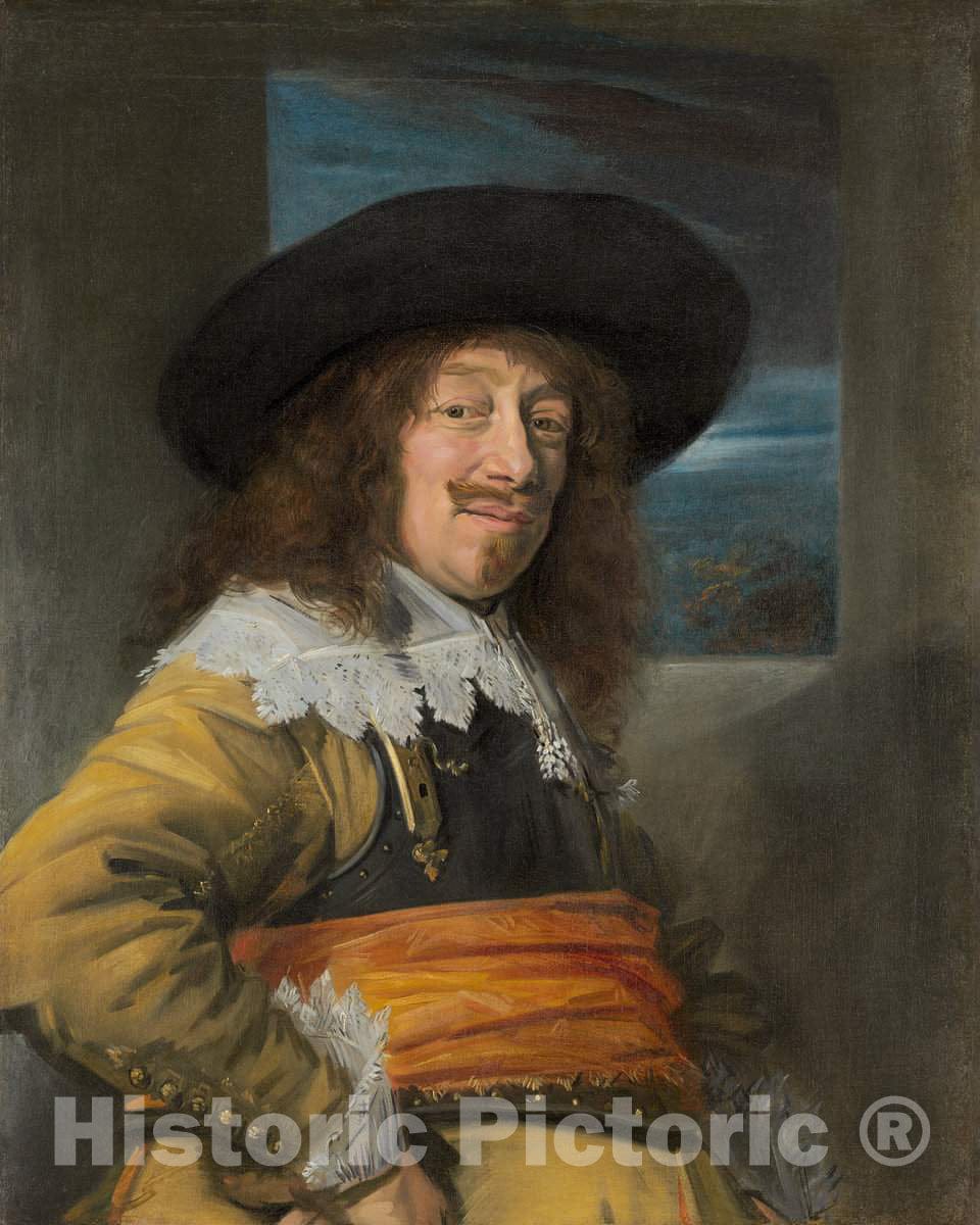 Art Print : Frans Hals, Portrait of a Member of The Haarlem Civic Guard, c.1637 - Vintage Wall Art