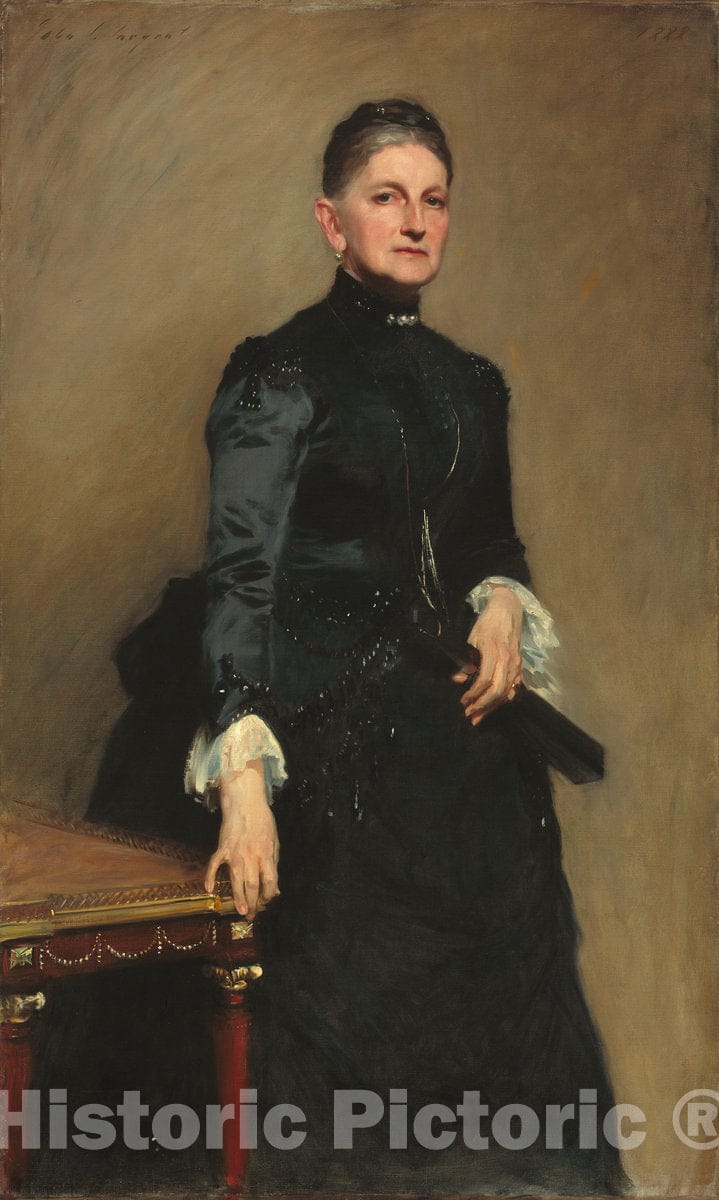 Art Print : John Singer Sargent, Eleanora O'Donnell Iselin (Mrs. Adrian Iselin), 1888 - Vintage Wall Art