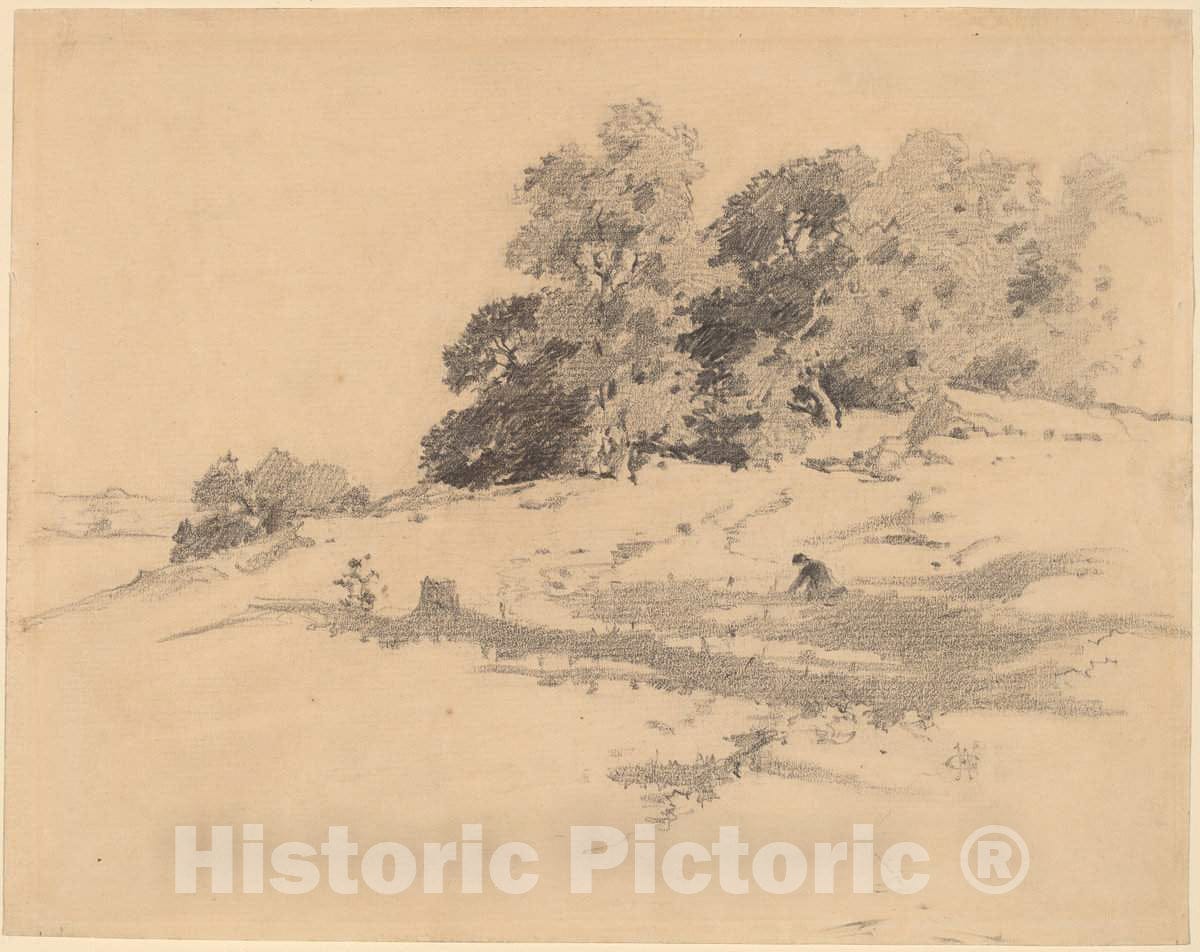 Art Print : William Hamilton Gibson, Landscape Near Washington, Connecticut - Vintage Wall Art