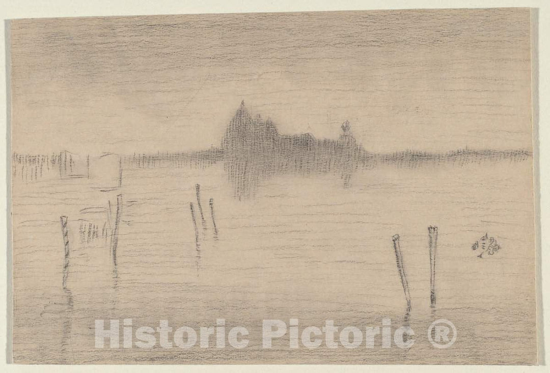 Art Print : James McNeill Whistler, Venice, Late 19th Century - Vintage Wall Art