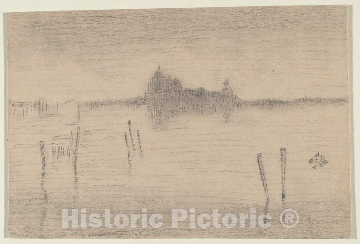 Art Print : James McNeill Whistler, Venice, Late 19th Century - Vintage Wall Art